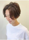 襟足すっきり☆センターパートショート[20代/30代/40代/50代]