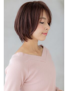 カバーヘア ブリス 戸田公園西口店(COVER HAIR bliss) ピンクグレージュクールショートグラボブZ戸田公園20代30代40代