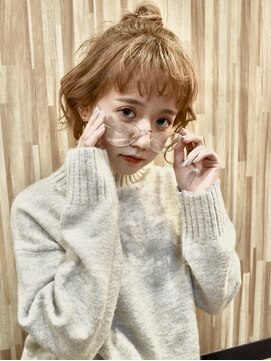 ブゾン(buZon) 【buzonブゾン】ショートお団子ハーフアップ