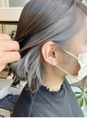 インナーハイライト/インナーカラー/イヤリングカラー/プラチナ