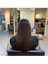 アンクル(ancre)&nbsp;絹髪×ロング×クリアベージュ×髪質改善【メテオ】【十日市】