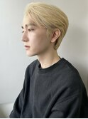 ガイルヘア　韓国ヘア　カルマパーマ　メンズブリーチカラー