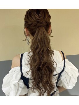 ヘアメイク ギャリス 北新地店(HAIR MAKE SALON Gallis) 【GALLIS】ナチュラル☆ロングポニーテール