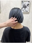 ボブ/前髪カット/レイヤーカット×ケアブリーチ/デザインカラー