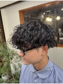 マッシュパーマ 波巻きパーマ