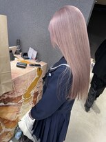 ペレ 栄店(PELE) デザインカラー/レイヤーカット/ウェットヘア/オリーブベージュ