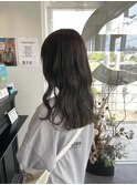 オリーブグレージュ/髪質改善縮毛矯正/髪質改善/韓国風/韓国ヘア