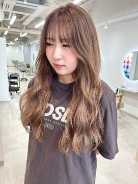 トレヘアー 京都 烏丸(tRe hair) ハイトーンミルクティーベージュ