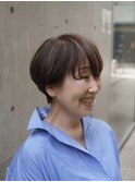 マッシュ/ショート/白髪ぼかし/ハイライト/40代/50代/60代