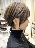 ショートカット/グレージュカラー/マロンベージュ/髪質改善/豊中