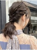ダブルカラーミルクティーベージュカラーブルーブラックブリーチ