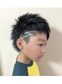 メンズツーブロックバリアート