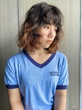 シーア(ciia) くせ毛風パーマ ニュアンスパーマ ボブパーマ 顔まわりレイヤー