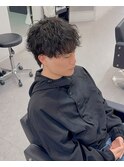 マッシュ波巻きスパイラルパーマ
