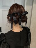 【立川cres小山】ツインお団子　ribbon