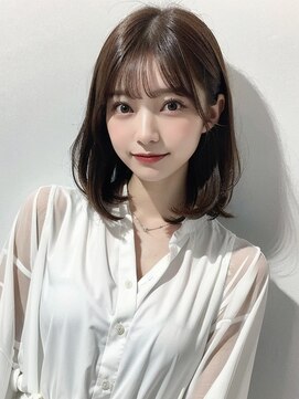 クーエフー(coo et fuu) 10代20代30代大人かわいい小顔韓国へア艶感アッシュグレージュ
