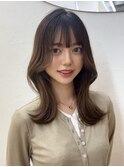 ヨシンモリ韓国ヘアくびれヘアくびれミディアム韓国レイヤー