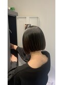 ボブ×縮毛矯正