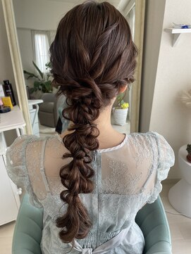 サロンナビ(Salon Navi) お呼ばれヘアセット/結婚式ヘアセット/編みおろし