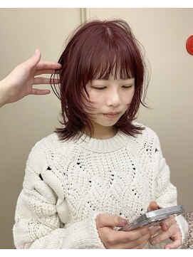 パークレーン アイス イヴェン(park lane ICI yeven) ブリーチなしカラー 10代20代カシスピンクラベンダー/akane