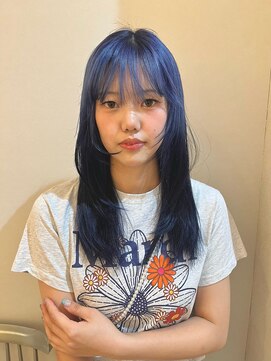 ケシキ大名(keshiki) 透け感ブルーのデザインカラー/keshiki大名 NANA