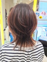 ウィル あべの店(WiLL)&nbsp;イメチェンミディアムウルフレイヤーボブ30代40代50代田嶋18