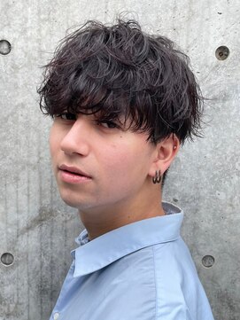 フィフス 原宿(fifth) 原宿ツイストスパイラルパーマメンズカットラウンドマッシュ30代