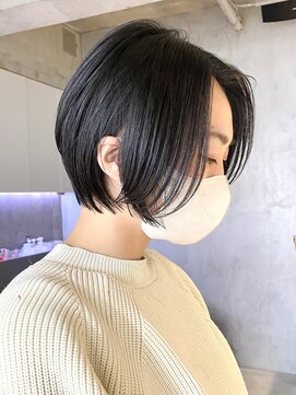 エリマバイフィフス 調布(elima by fifth) 調布イルミナカラーレイヤーボブウルフショートカットベージュ