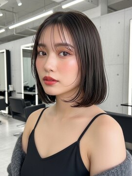 表参道/顔周り/前髪カット/ハイライト/ブリーチなしダブルカラー