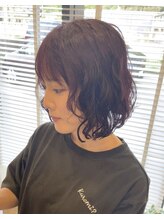 シャルール(CHALEUR)&nbsp;ワインレッドラフパーマ