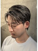 センターパート×ハイライト