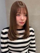 ベルベットヘア 千早店(Velvet hair)&nbsp;ローレイヤー×髪質改善カラー×オリーブベージュ【みつ】