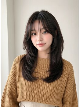 クラメールパリ 福岡(Kraemer Paris)の写真/【天神】顔周りレイヤーで自分史上最高の小顔。20代・30代の「垢抜けたい」をミリ単位のカットで解決