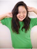 大人可愛いゆるゆるパーマ
