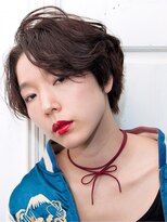 モヅ美容室 チェルム 四日市店(MOZ美容室 cheRm) センターパート ショートボブ