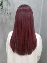 テトヘアー(teto hair) 韓国ヘア　ピンク　赤　レッドブラウン　ピンクブラウン