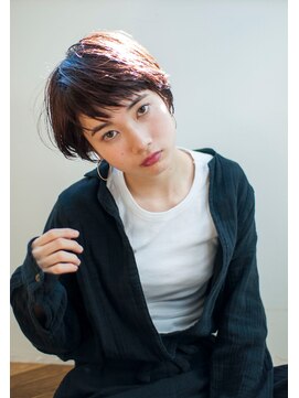 リト 自由が丘(Lit.) 【Lit.】斜めバングボルドーショート【担当YUKINA】