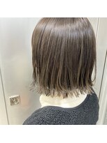 ザ ラボ アングゥ(The Labo ungu)&nbsp;切りっぱなしボブ×グレージュカラー