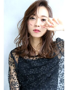 ブラン 広島本通(Blanc) 【Blanc 広島】色っぽウェーブ/アクセサリーバング/セミディ