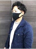 メンズ×パーマ