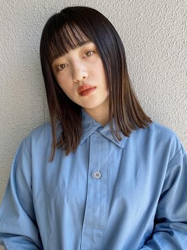 クリアーオブヘアー 一社店(clear OF HAIR) ぱつっとストレートスタイル
