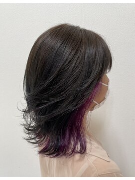 キーネヘアコレクション 【可愛い】インナーパープル×サファイア