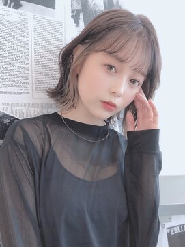 バイフィフス 原宿/表参道(by fifth) イヤリングカラー/外ハネボブ/透明感カラー