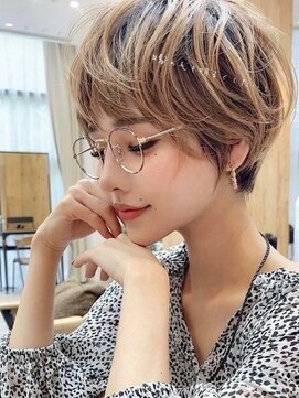 ビュー フクオカ(VIEW FUKUOKA) 大人ボブ似合わせカットアースカラーのショートボブ