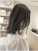 【CROP】大人ハイライト×ミディアム×ケアブリーチ