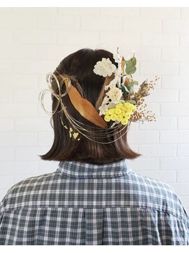 ヘアールーム スイッチ(hair room Switch) ボブ着物アレンジ