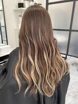 ラムシェール(LamChele) 【lamchele】ミルクティーベージュ×シールエクステ