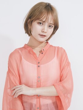 オンク 新宿(onk) 黒髪/グレーベージュ/レイヤーロング/前髪パーマ[新宿駅]