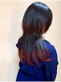 ☆裾カラーカーディナルレッド