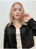 海外ヘア ブロンドヘア ワンホンヘア くびれヘアt231215